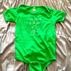 Gently used, PRECIOUS CARGO St. Patrick’s Day Onesie
